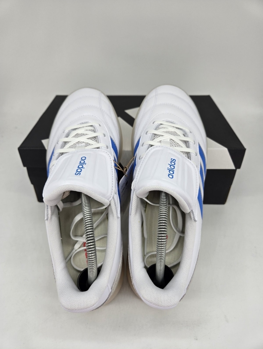 adidas Men's Barreda Mundial HQ2355 White Lucid Ray Blue Shoes Size 11.5 New - Picture 5 of 8